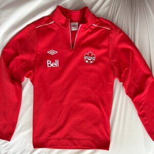 Canada Soccer quarter-zip pullover - Size Youth XL